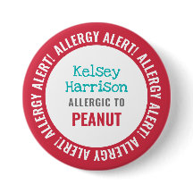 Der besonders angefertigte Allergie-Alarm scherzt