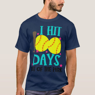 Der beste 100. Schultag Softball I traf 100 Tage O T-Shirt
