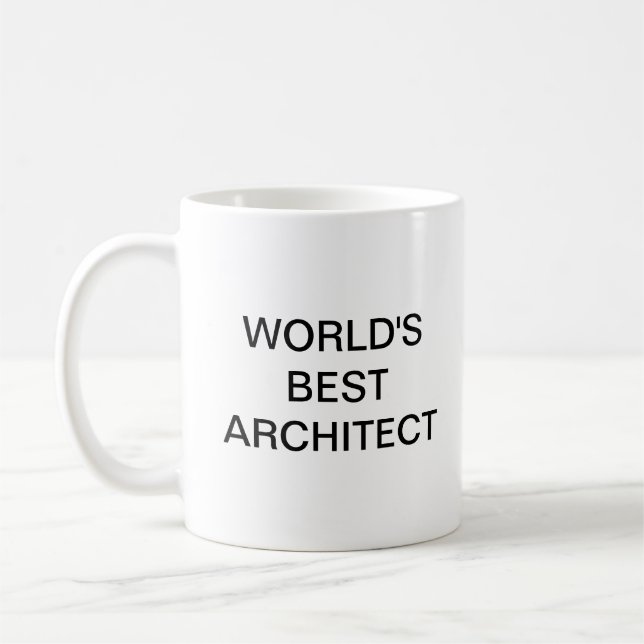 Der beste Architekt der Welt Kaffeetasse (Links)