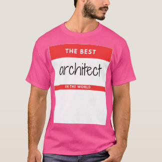Der beste Architekt der Welt Roter Aufkleber T-Shirt