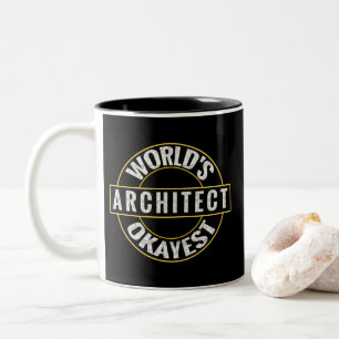 Der beste Architekt der Welt Zweifarbige Tasse