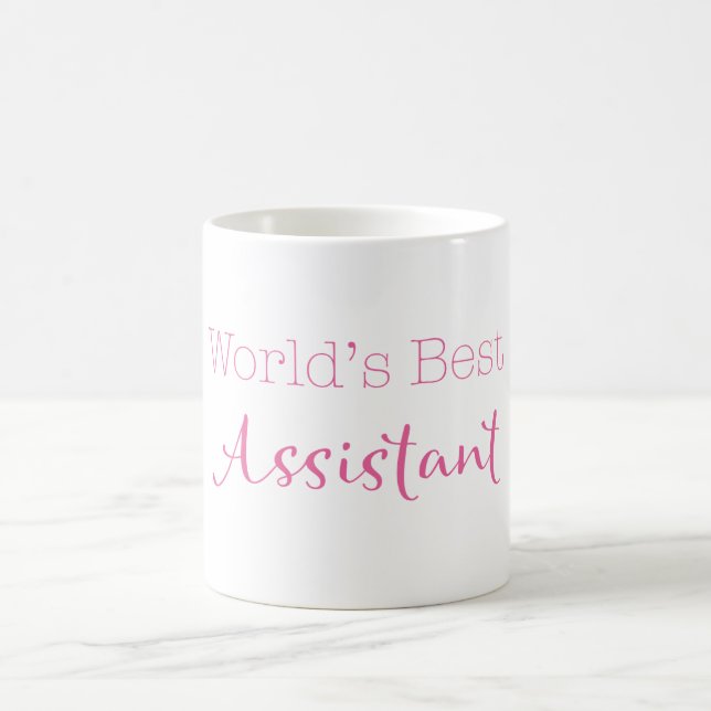 Der beste Assistent der Welt Kaffeetasse (Mittel)