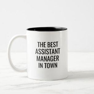 Der beste Assistent in der Stadt Zweifarbige Tasse