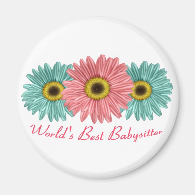 Der beste Babysitter der Welt Magnet (Vorne)