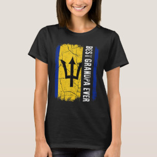 Der beste Barbadian Opa je Barbados Flag Vater T-Shirt