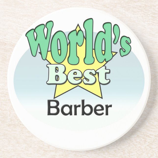 Der beste Barber der Welt Getränkeuntersetzer (Vorne)