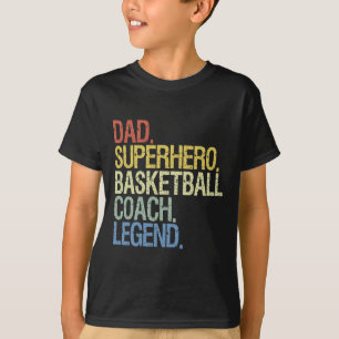 Der beste Basketball Vater Coach je Retro Väter Ta T-Shirt