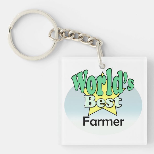 Der beste Bauer der Welt Schlüsselanhänger (Vorderseite)