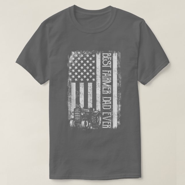 Der beste Bauer Vater aller Zeiten mit dem amerika T-Shirt (Design vorne)