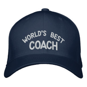 Der beste bestickte Coach der Welt Kappe