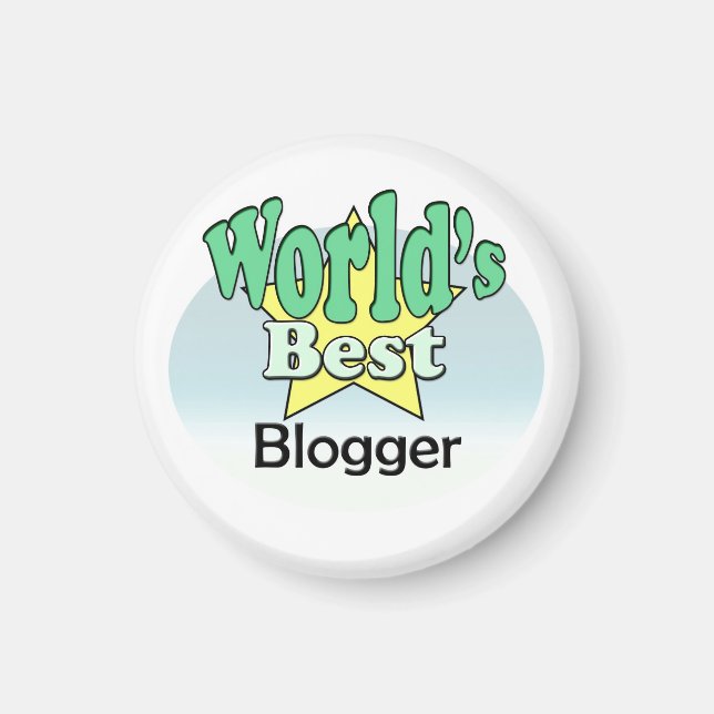 Der beste Blogger der Welt Magnet (Vorne)