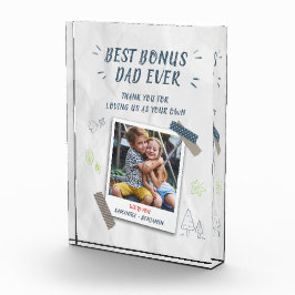 Der beste Bonus-Vater, der immer die eigene Vorgab Fotoblock