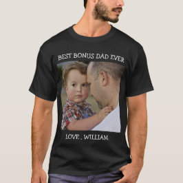 Der beste Bonus-Vater für Vatertag - Benutzerdefin T-Shirt