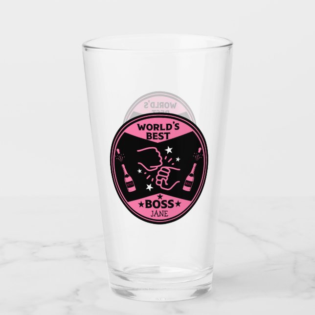 Der Beste Boss der Welt Glas (Vorderseite)