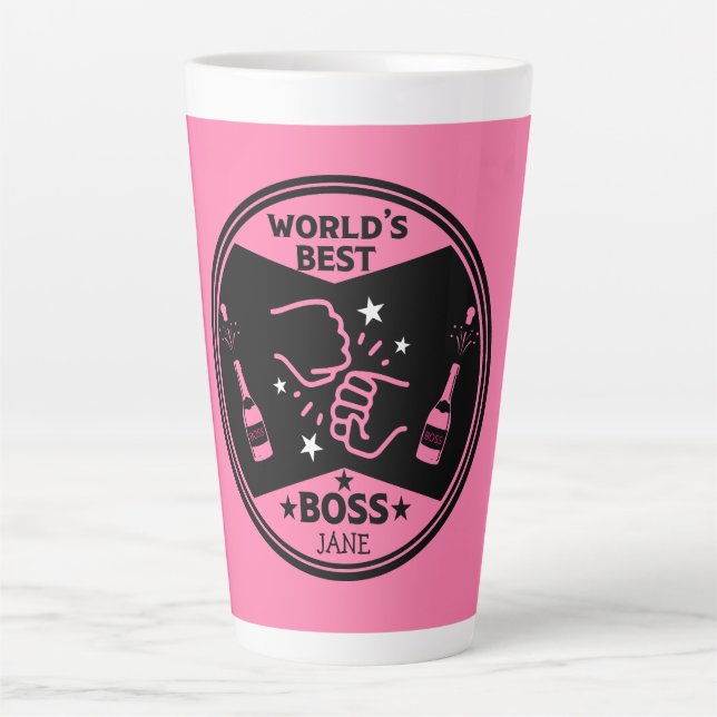 Der Beste Boss der Welt Milchtasse (Vorderseite)