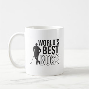 Der beste Boss der Welt mit einem Golfspieler Kaffeetasse