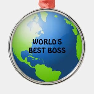 Der beste Boss der Welt Silbernes Ornament