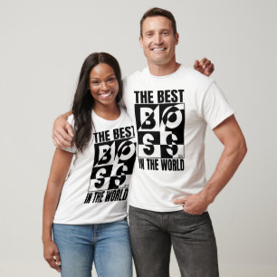Der beste Boss der Welt weiß T-Shirt