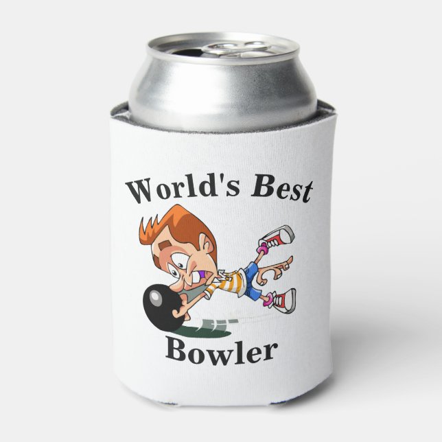 Der beste Bowler der Welt Dosenkühler (Kanne Vorderseite)