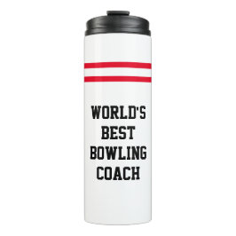 "Der beste Bowling-Coach der Welt" | Bowling Butto Thermosbecher