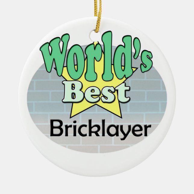 Der beste Bricklayer der Welt Keramik Ornament (Vorne)