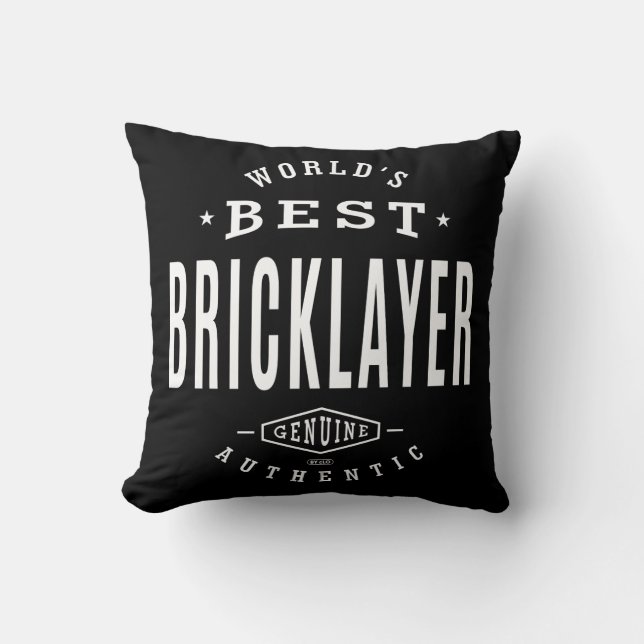 Der beste Bricklayer der Welt Kissen (Vorderseite)