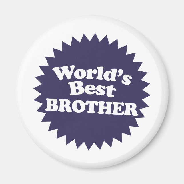 Der beste Bruder der Welt Magnet (Vorne)