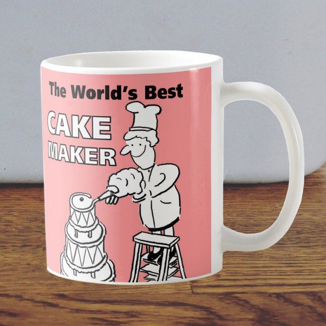 Der beste Cakemaker des Wortes Kaffeetasse (Von Creator hochgeladen)