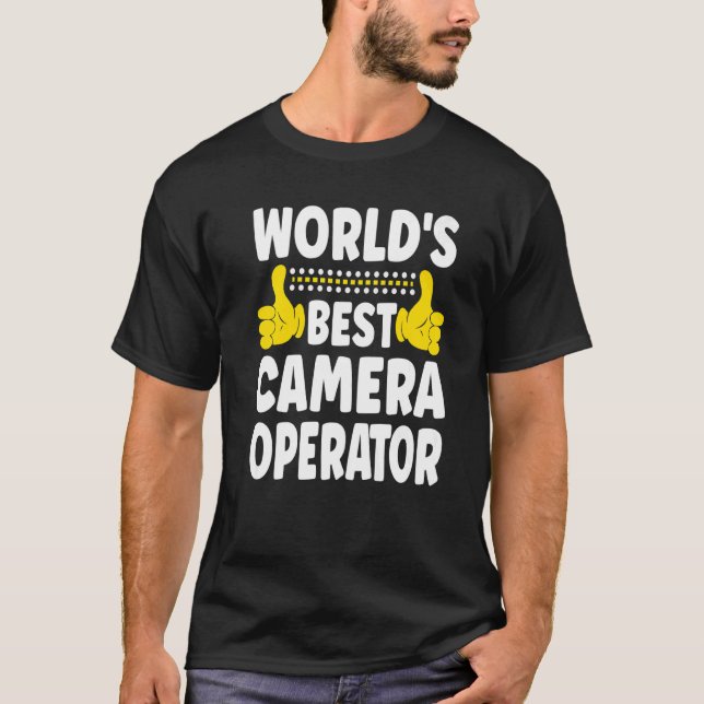 Der beste Camera Operator-Job-Titel Camera-Ope der T-Shirt (Vorderseite)