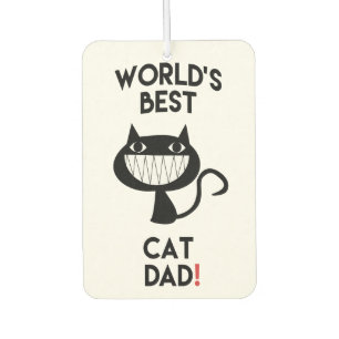 Der beste Cat-Vater der Welt Fun Cat Cartoon Autolufterfrischer