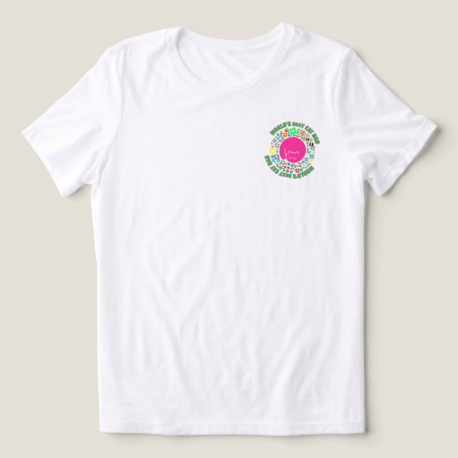 DER BESTE CAT-VATER DER WELT Tri-Blend SHIRT (Design Vorderseite)