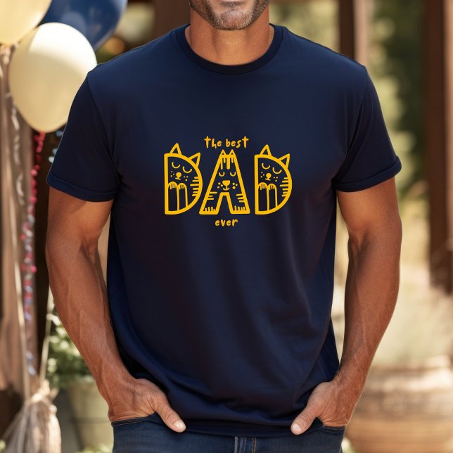 DER BESTE CAT-VATER JE T-Shirt (Celebrate your love for cats with our best cat dad ever t-shirt. Gift for all dads on Father's Day.)