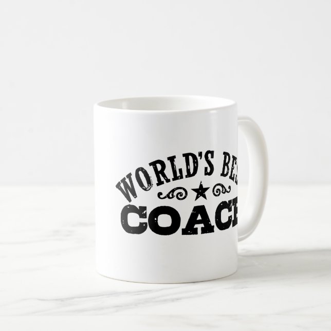 Der beste Coach der Welt Kaffeetasse (VorderseiteRechts)