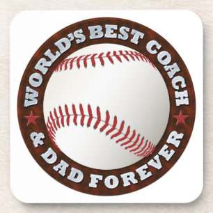 Der beste Coach & Vater 1 Cork Untersetzer der Wel