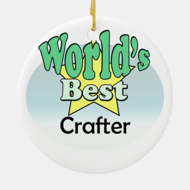 Der beste Crafter der Welt Keramik Ornament (Hinten)