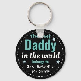 Der beste Daddy in World Individuelle Name Schlüss Schlüsselanhänger