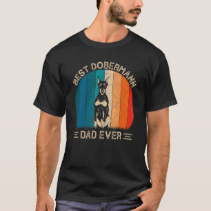 Der beste Dobermann Dog Vater je Retro Graphic Vat T-Shirt