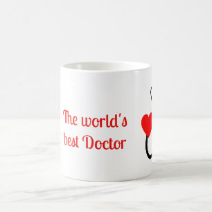 Der beste Doktor der Welt in Rot Kaffeetasse