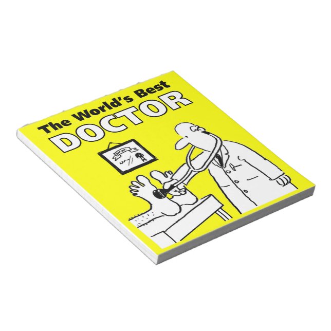 Der beste Doktor der Welt Notizblock (angewinkelt)