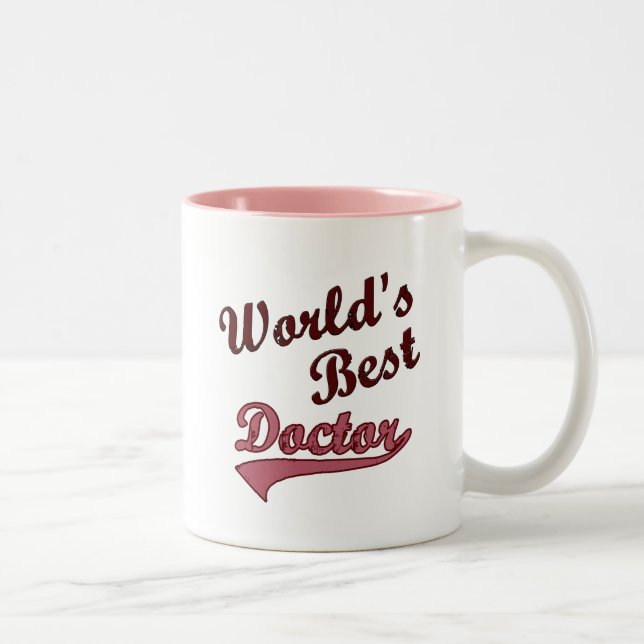 Der beste Doktor der Welt Zweifarbige Tasse (Rechts)
