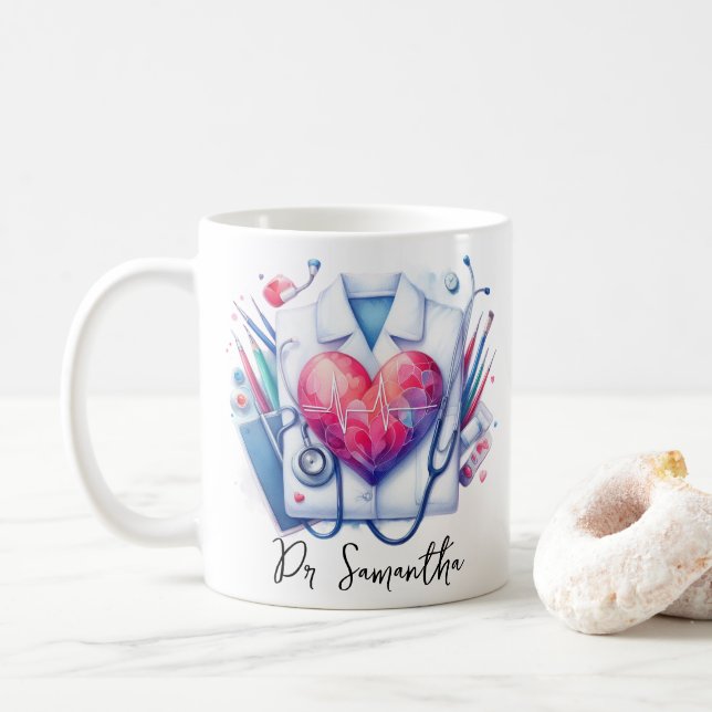 Der beste Doktor je Arzt Kaffeetasse (Mit Donut)