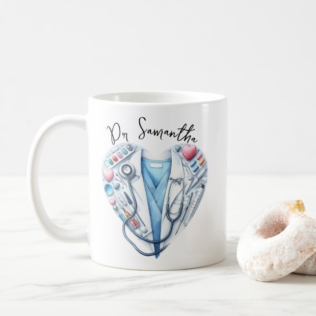 Der beste Doktor je Arzt Kaffeetasse (Mit Donut)