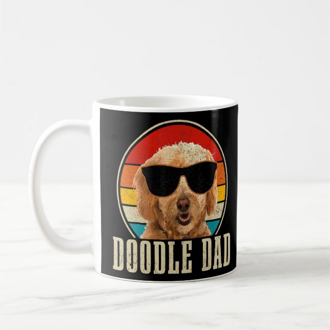 Der beste Doodle-Vater je Goldendoodle Dog Vater's Kaffeetasse (Links)
