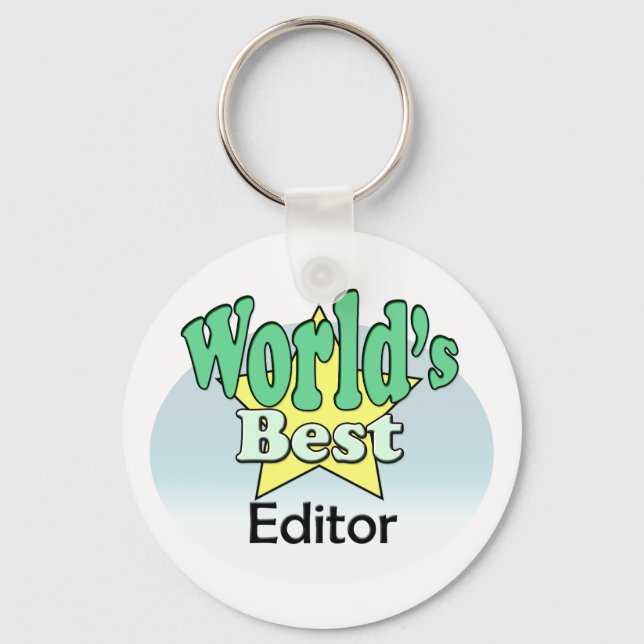 Der beste Editor der Welt Schlüsselanhänger (Vorderseite)