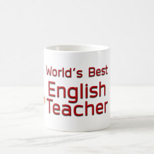 Der beste Englischlehrer der Welt mit Büchern Kaffeetasse