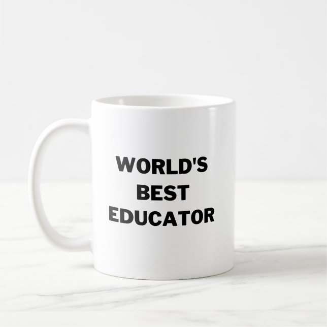 Der beste Erzieher der Welt Kaffeetasse (Links)