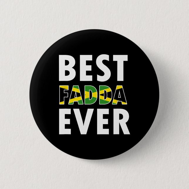 Der beste Fadda-je-Vater Daddy Vatervater Day Button (Vorderseite)