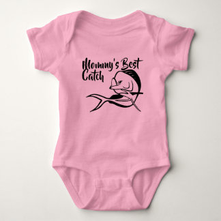 Der beste Fang der Mama - Mahi Fischen-Bodysuit Baby Strampler