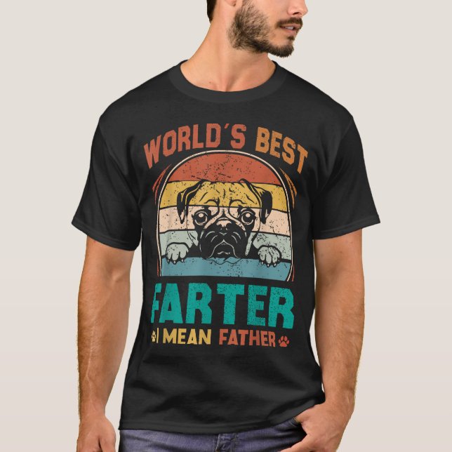 Der beste Farter der Welt, den ich Gemeine Vater H T-Shirt (Vorderseite)