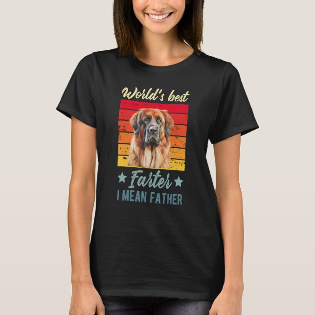 Der beste Farter I Gemein Vater Leonberger Dog B T-Shirt (Vorderseite)